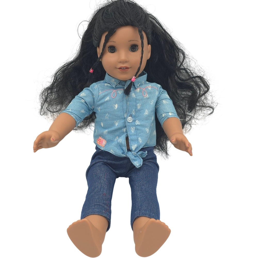 American Girl Doll-Just Like You/Truly Me-Black Curly Wavy Hair, Brown Eyes